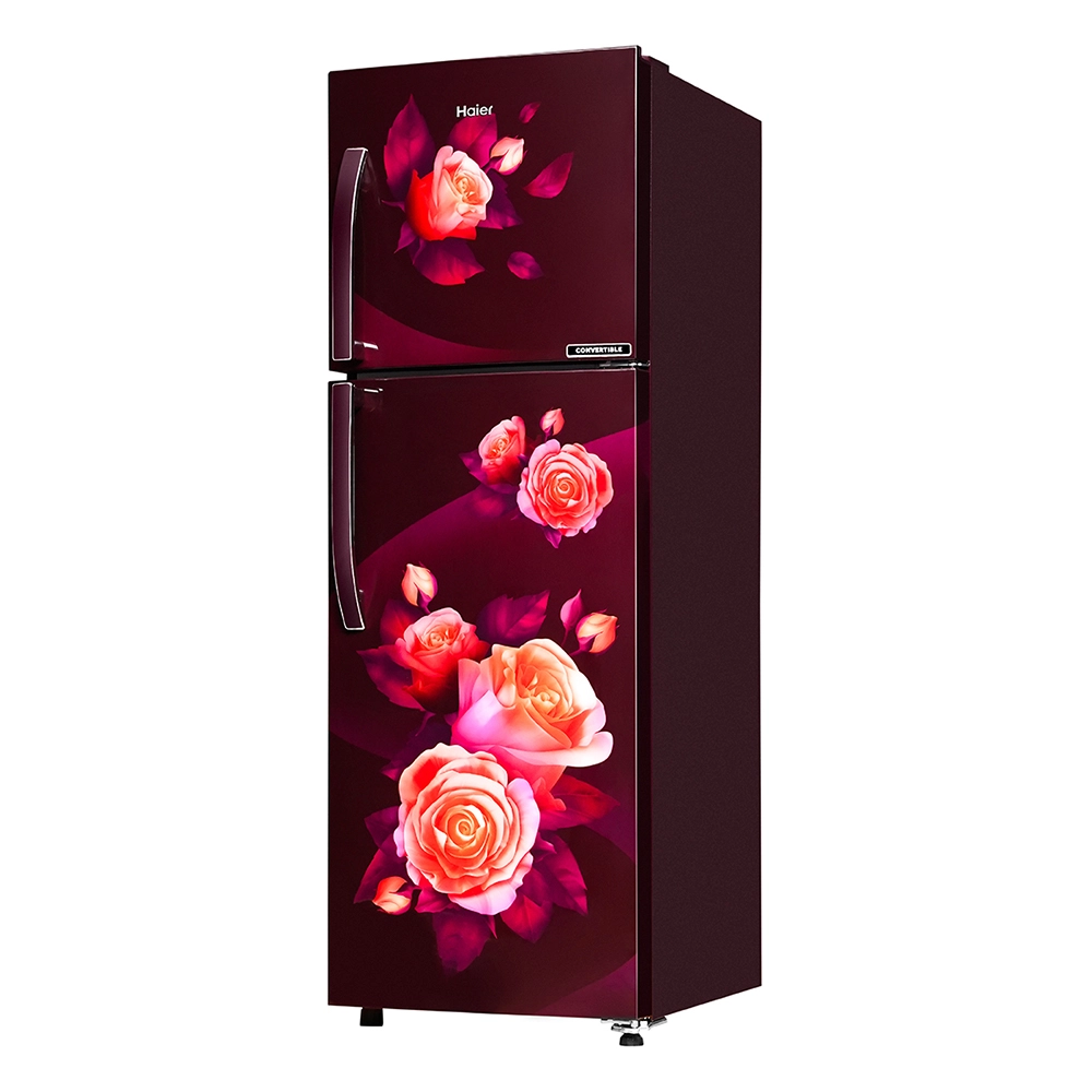 Haier 240L 2 Star Frost Free Double Door Top Mounted Refrigerator With Convertible Modes HRF-2902CRR-P